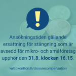 Ansökningstiden gällande ersättning för stängning upphör snart