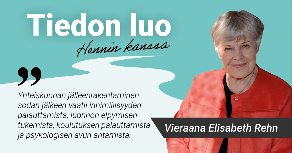 Tiedon luo -podcastissa vieraana ministeri Elisabeth Rehn