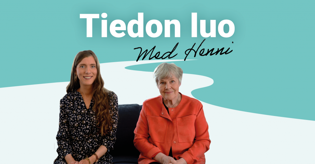 Elisabeth Rehn som gäst i podcasten Tiedon luo