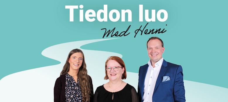 Susanna Siitonen och Jukka Låns som gäster i podcasten Tiedon luo