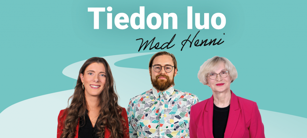 Wolf Wikgren och Maija-Riitta Ollila som gäster i podcasten Tiedon luo 