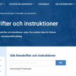Webbplatsen Föreskrifter och instruktioner ersatte handbokssidan, som togs ur bruk