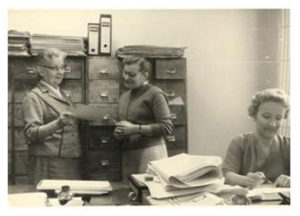 Archives management in the 1960s.
